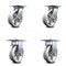 Service Caster 6 Inch V Groove Semi Steel Caster Set with Roller Bearings 2 Swivel 2 Rigid SCC SCC-35S620-VGR-2-R-2 - alternate 1